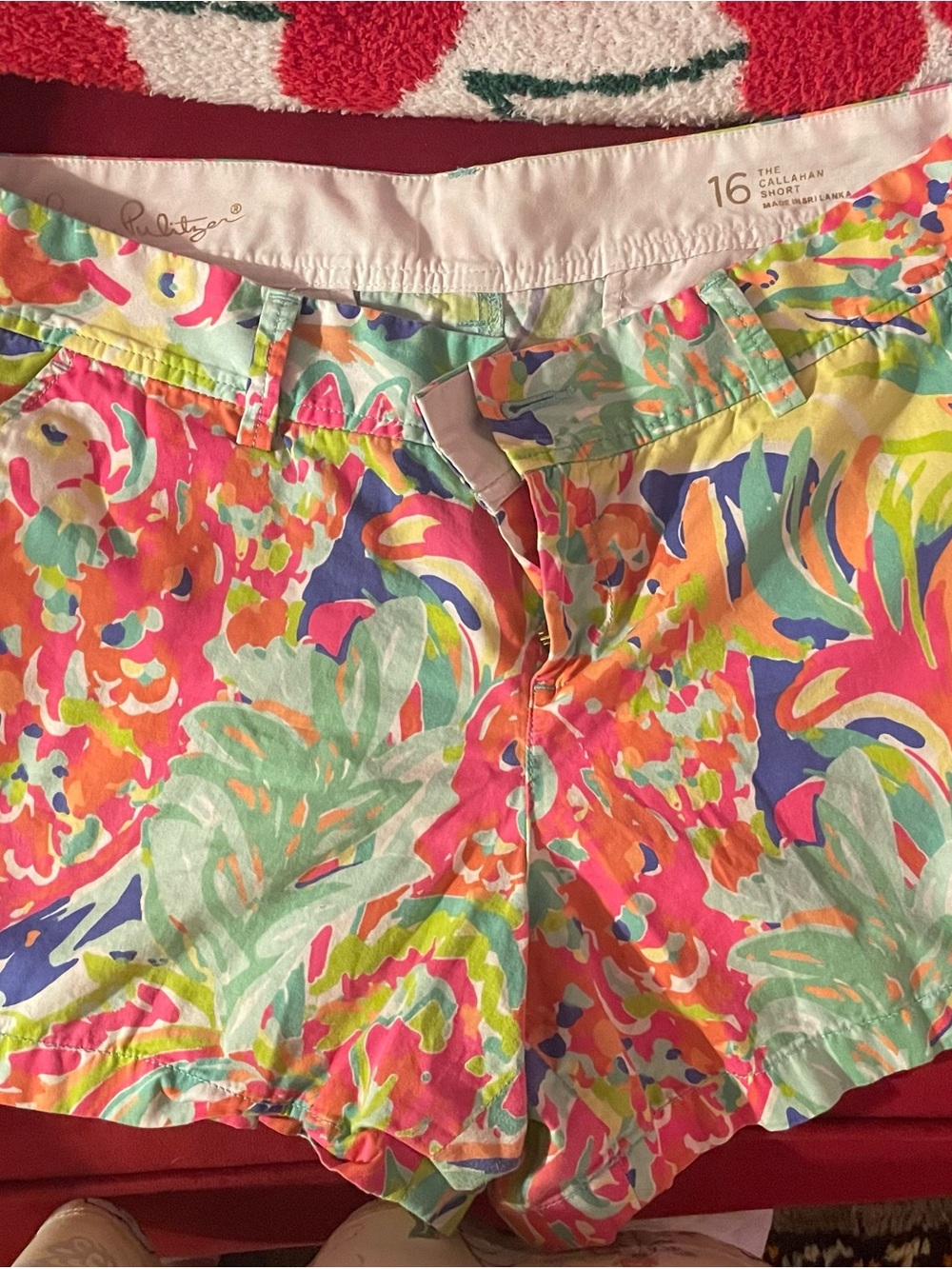 Lilly Pulitzer Colorful Floral Cotton Shorts